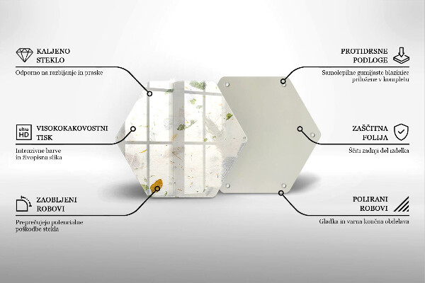 Protège plaque de cuisson Feuilles tombantes