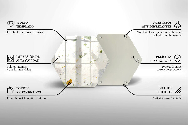 Protège plaque de cuisson Feuilles tombantes