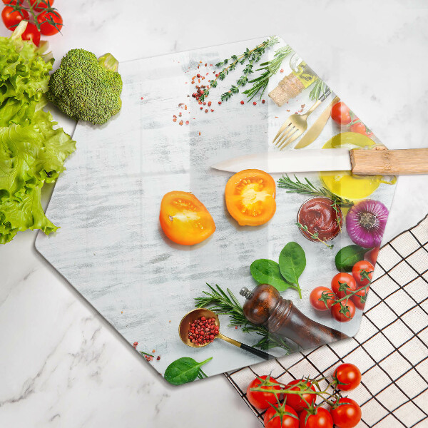 Protège plaque de cuisson Légumes et épices