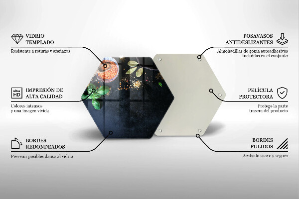 Protège plaque de cuisson Bols d'épices