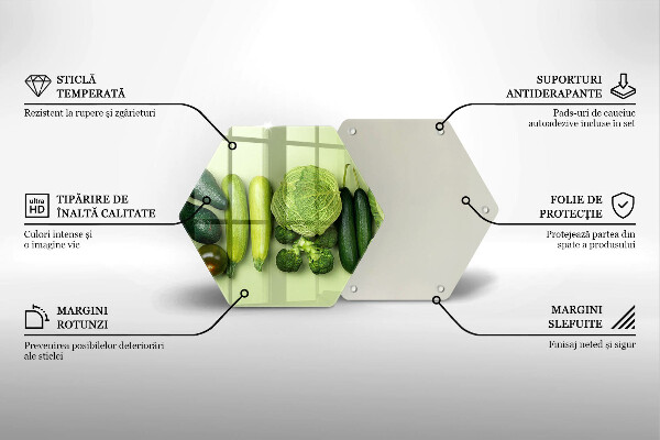 Protège plaque de cuisson Fruits et légumes verts