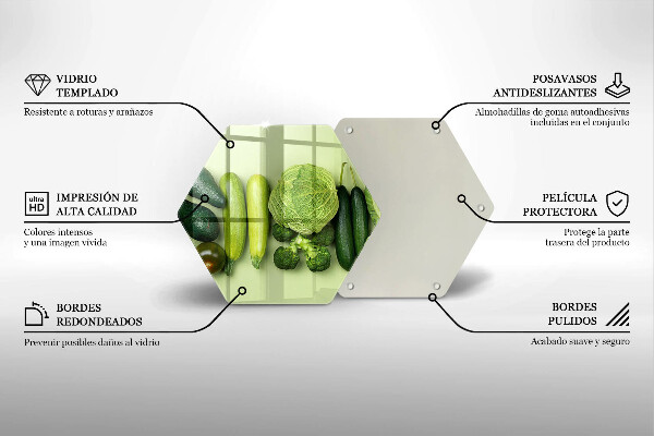 Protège plaque de cuisson Fruits et légumes verts