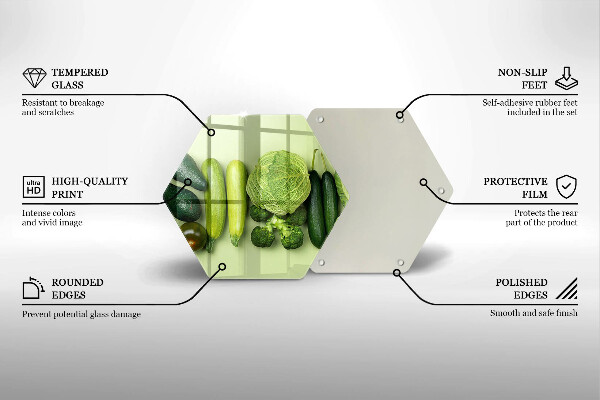 Protège plaque de cuisson Fruits et légumes verts