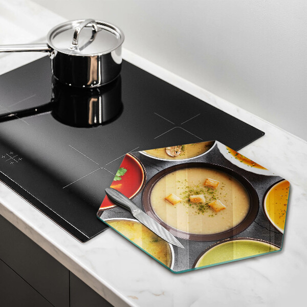 Protège plaque de cuisson Des soupes colorées