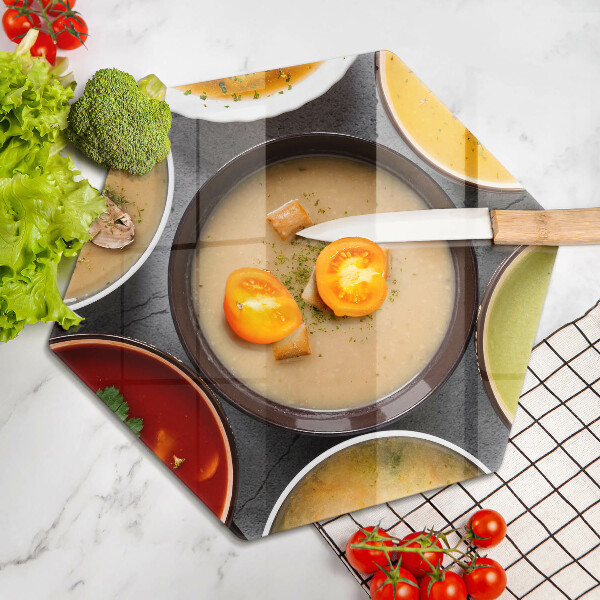 Protège plaque de cuisson Des soupes colorées