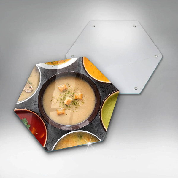 Protège plaque de cuisson Des soupes colorées