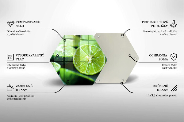 Protection plaque induction Agrumes citron vert