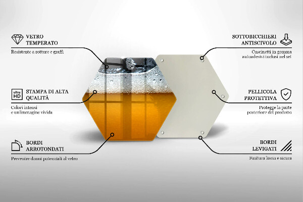 Protection plaque induction Boire de la mousse de bière