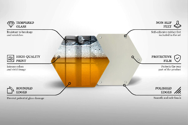 Protection plaque induction Boire de la mousse de bière