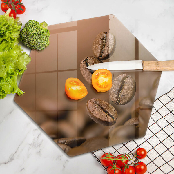 Cache plaque de cuisson Grains de café