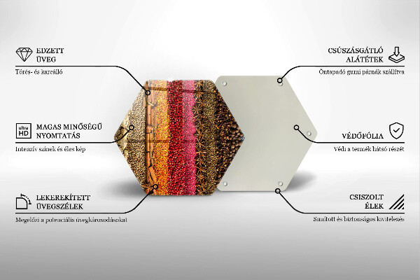 Cache plaque de cuisson Épices colorées