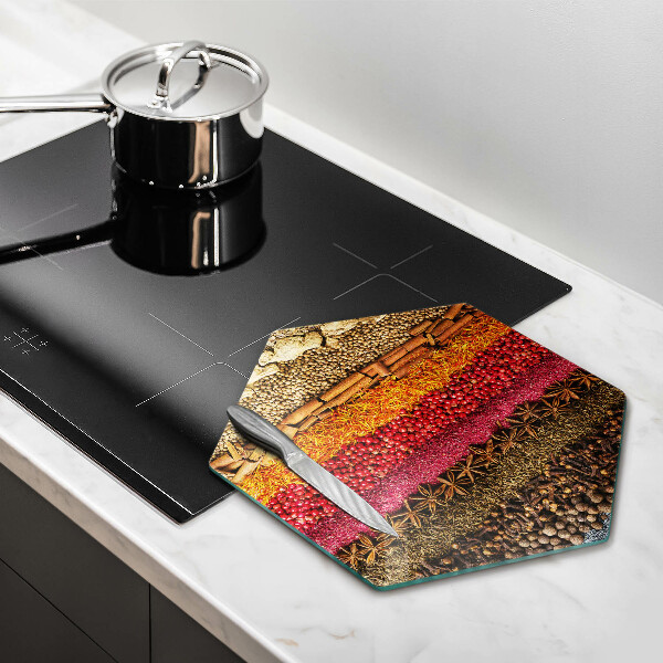 Cache plaque de cuisson Épices colorées