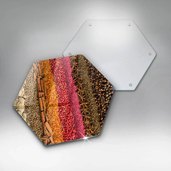 Cache plaque de cuisson Épices colorées