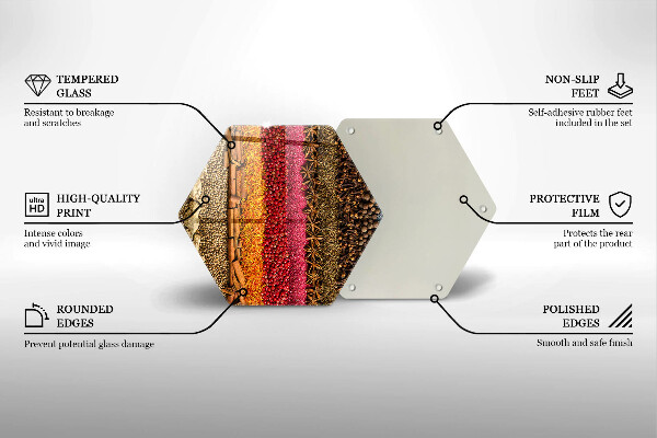 Cache plaque de cuisson Épices colorées