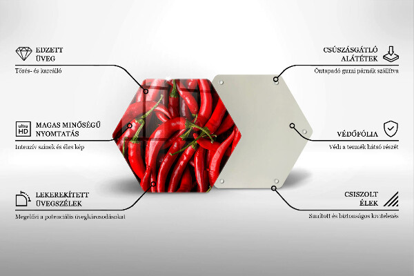 Cache plaque de cuisson Piments forts