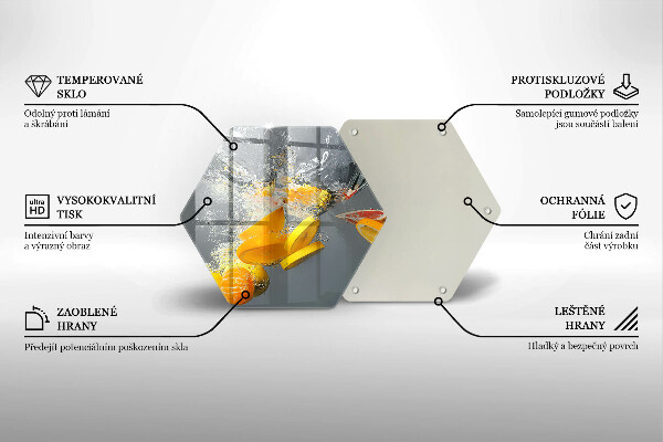 Cache plaque de cuisson Citrons dans l'eau