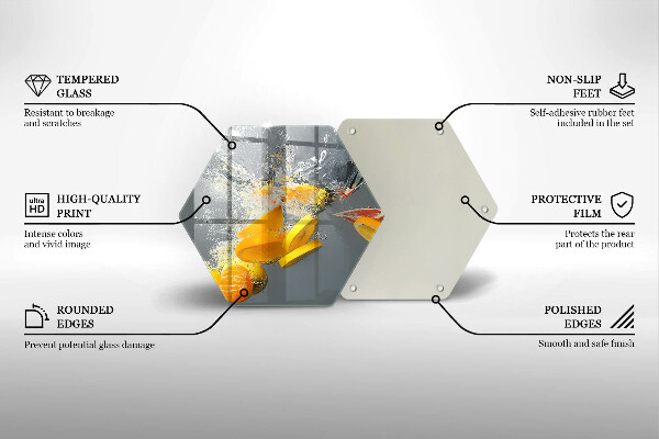 Cache plaque de cuisson Citrons dans l'eau