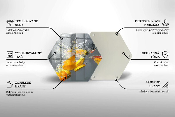 Cache plaque de cuisson Citrons dans l'eau