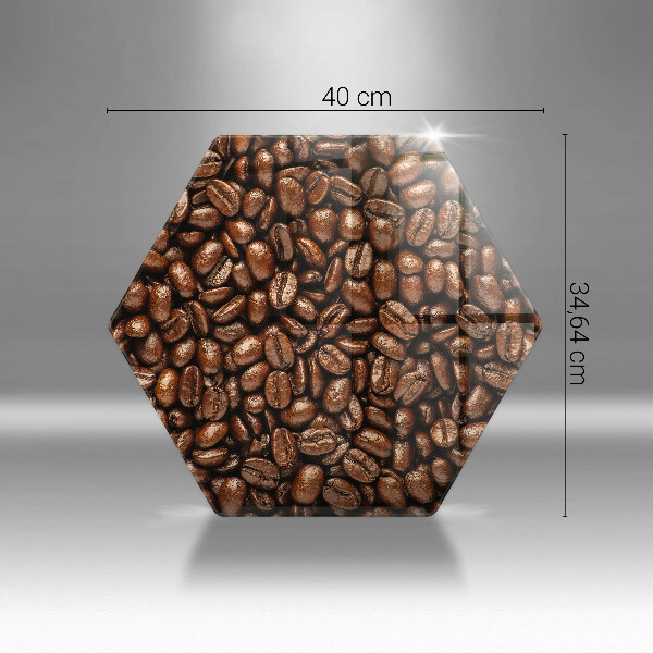 Protège plaque de cuisson Grains de café