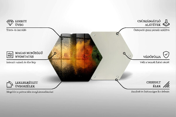 Protège plaque de cuisson Épices colorées