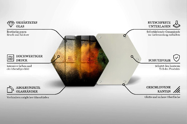 Protège plaque de cuisson Épices colorées