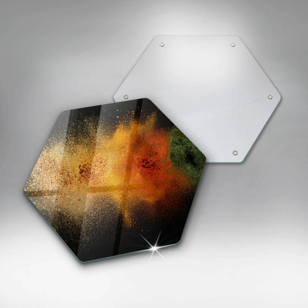 Protège plaque de cuisson Épices colorées