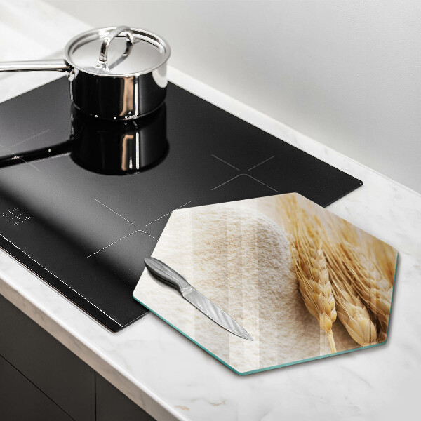 Protège plaque de cuisson Farine et épis de céréales