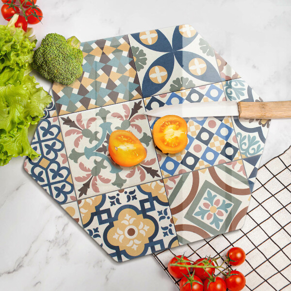 Cache plaque de cuisson Carreaux décoratifs