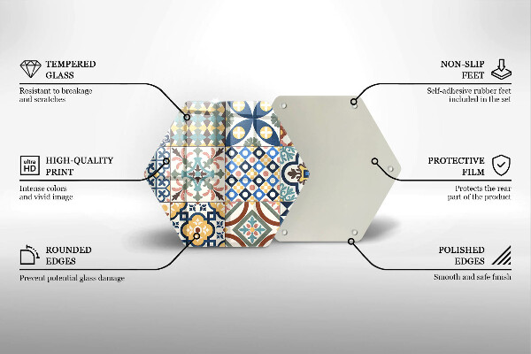 Cache plaque de cuisson Carreaux décoratifs