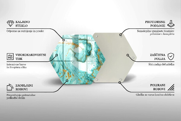 Protection plaque induction Abstraction bleue