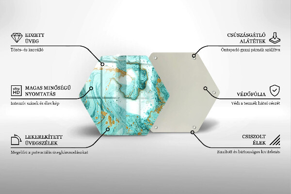 Protection plaque induction Abstraction bleue