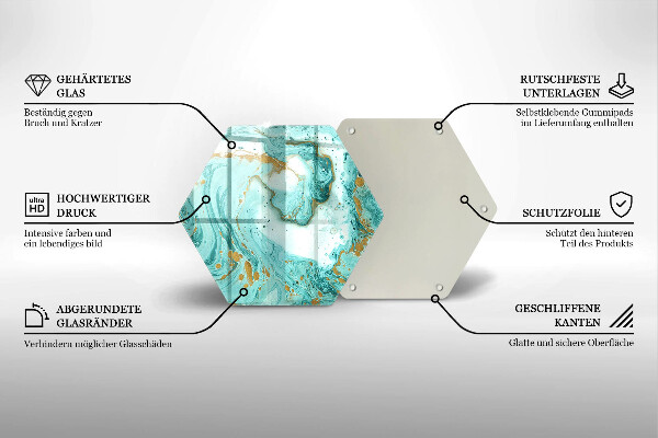 Protection plaque induction Abstraction bleue