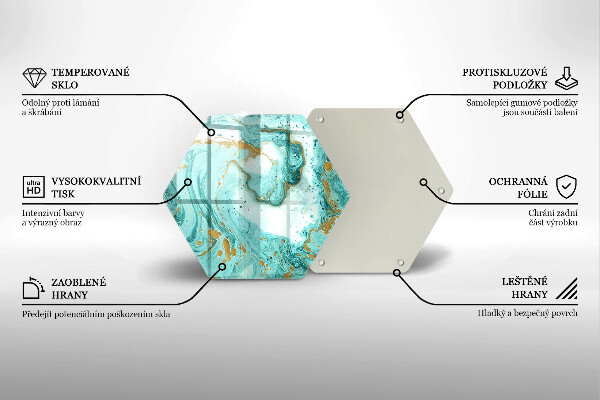 Protection plaque induction Abstraction bleue