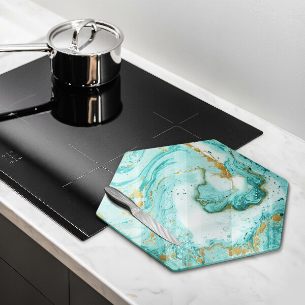 Protection plaque induction Abstraction bleue