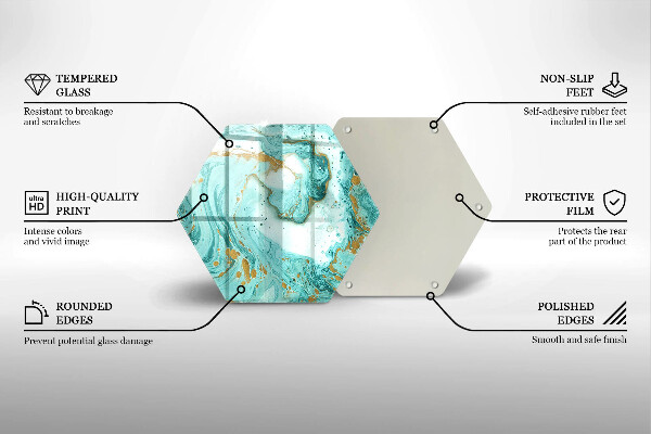 Protection plaque induction Abstraction bleue