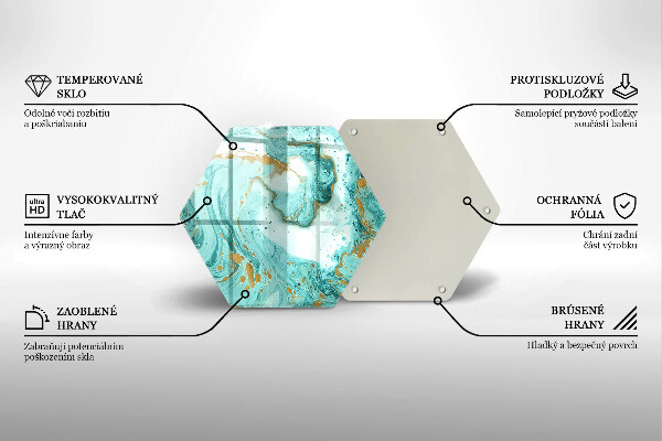 Protection plaque induction Abstraction bleue