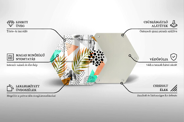 Protection plaque induction Modèle de feuilles de bohème