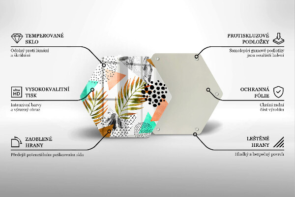 Protection plaque induction Modèle de feuilles de bohème