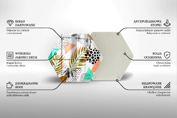 Protection plaque induction Modèle de feuilles de bohème