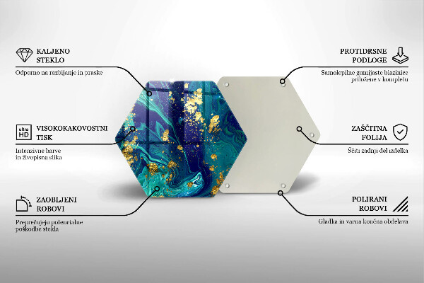 Cache plaque de cuisson Abstraction avec de l'or