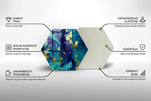 Cache plaque de cuisson Abstraction avec de l'or