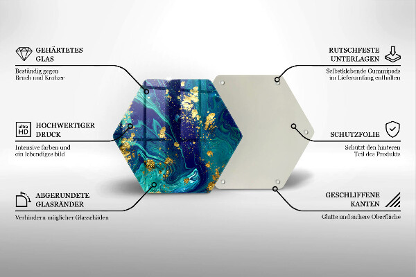 Cache plaque de cuisson Abstraction avec de l'or