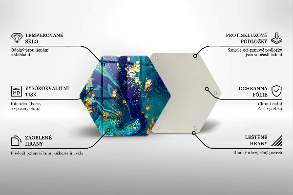 Cache plaque de cuisson Abstraction avec de l'or