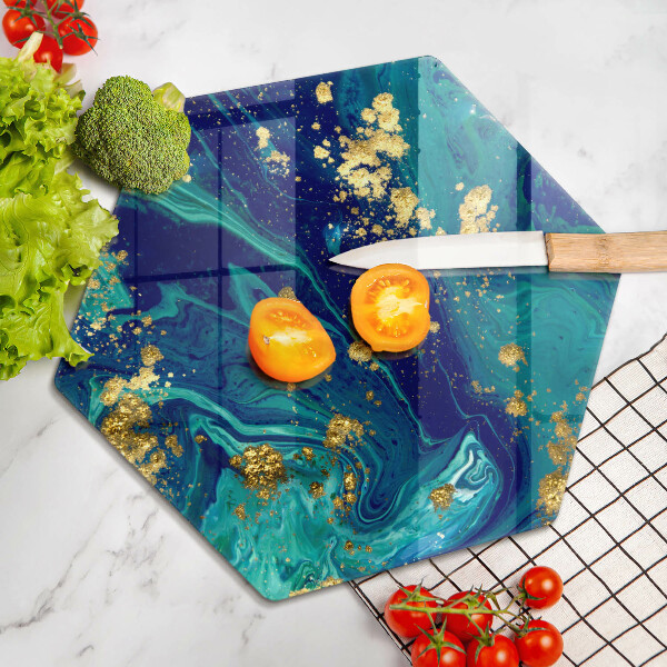 Cache plaque de cuisson Abstraction avec de l'or