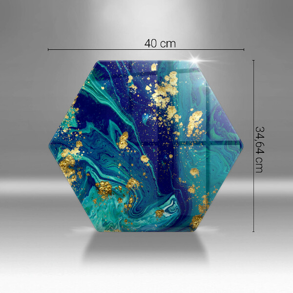 Cache plaque de cuisson Abstraction avec de l'or