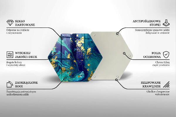 Cache plaque de cuisson Abstraction avec de l'or