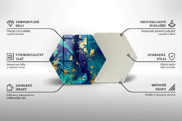 Cache plaque de cuisson Abstraction avec de l'or