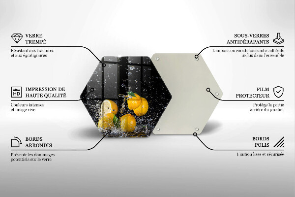 Cache plaque de cuisson Fruit de citron juteux