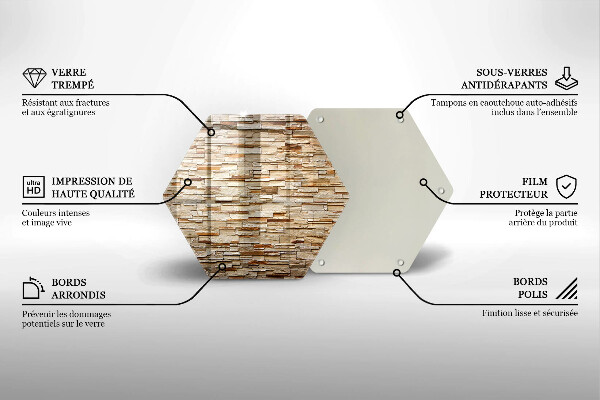 Cache plaque de cuisson Texture des pierres décoratives