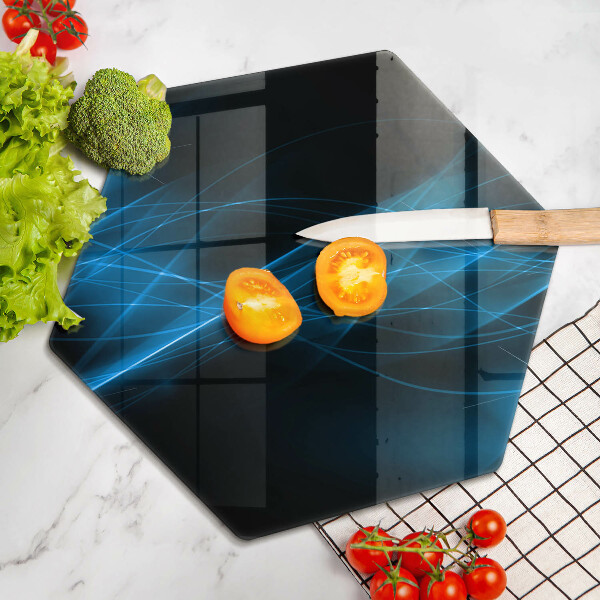 Cache plaque de cuisson Fumée bleue abstraite